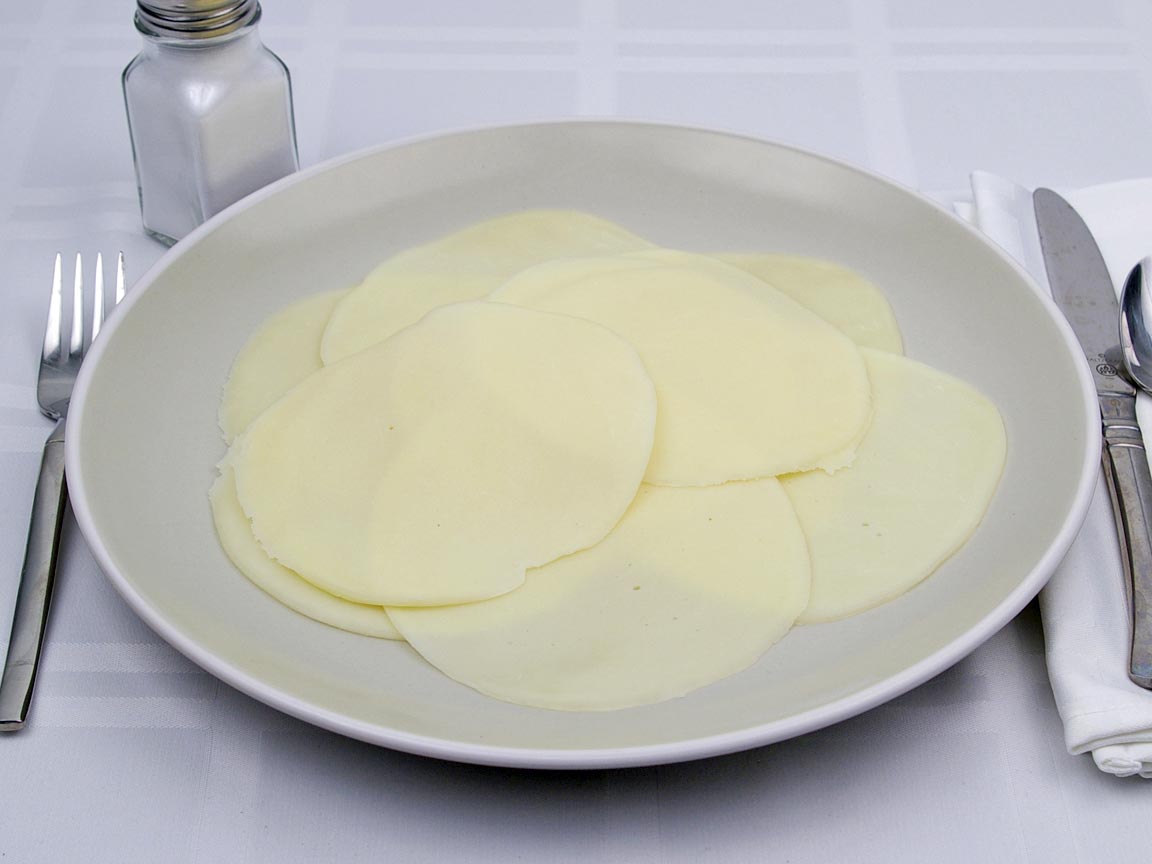 Calories in 10 slice(s) of Provolone Cheese