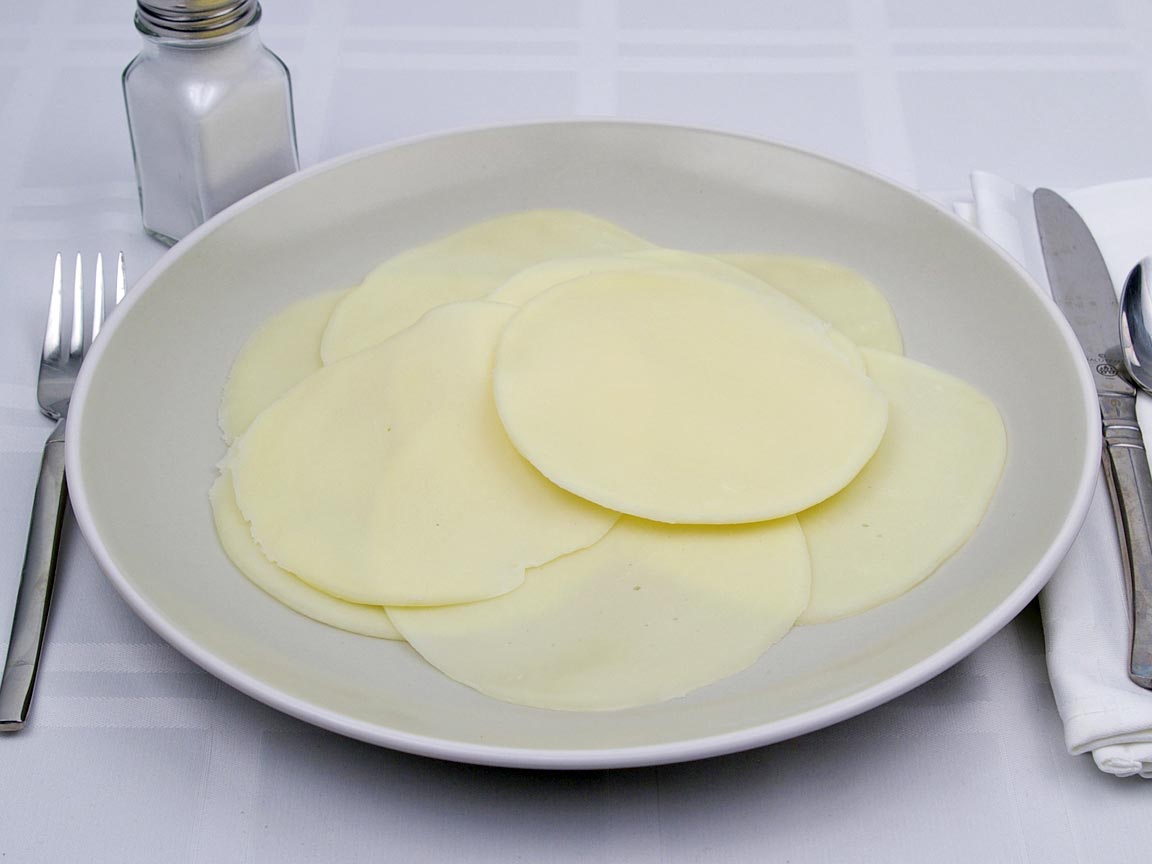 Calories in 11 slice(s) of Provolone Cheese