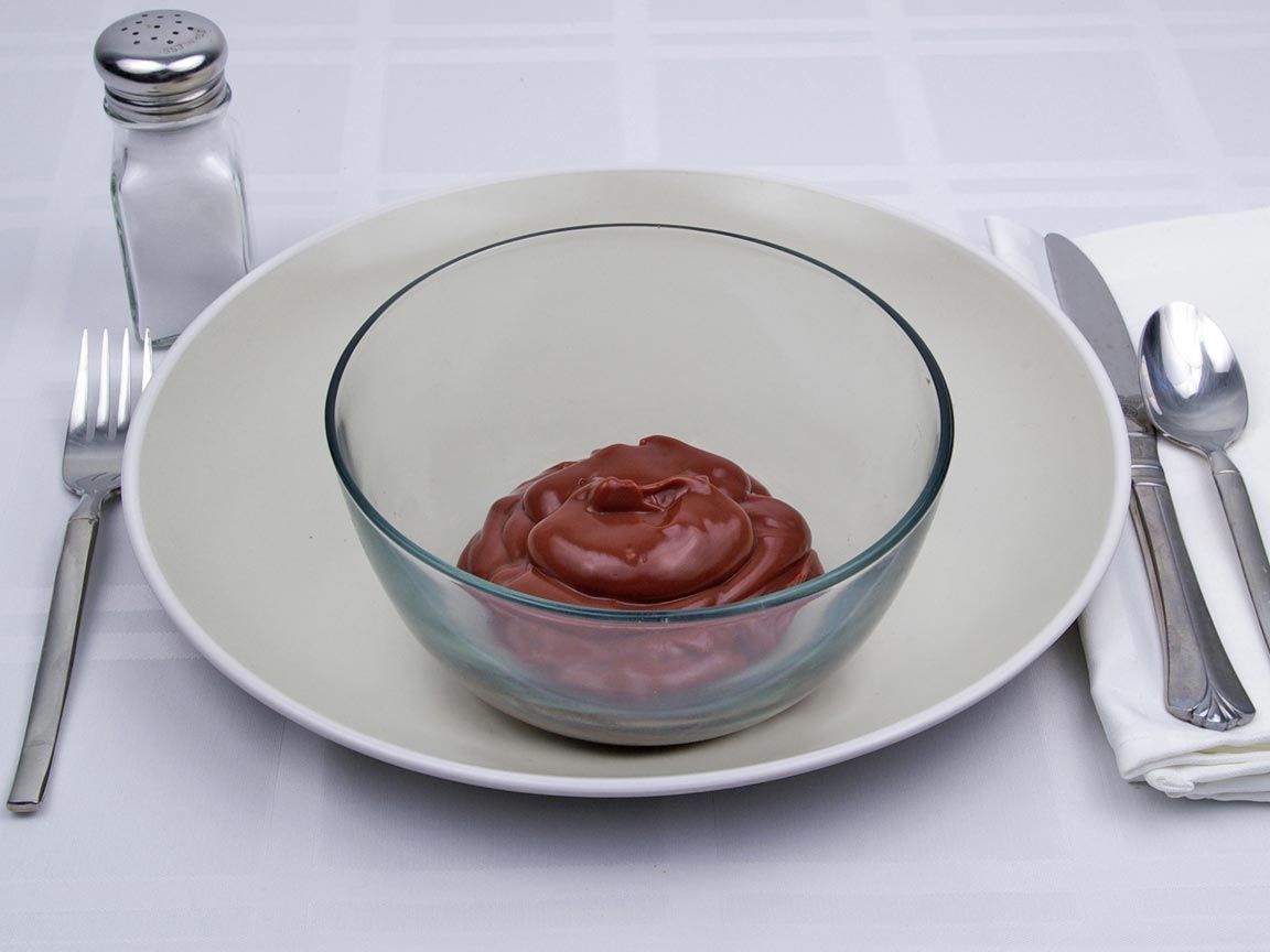 Calories in 113 grams of Chocolate Pudding - Sugar-Free - Non Fat Milk