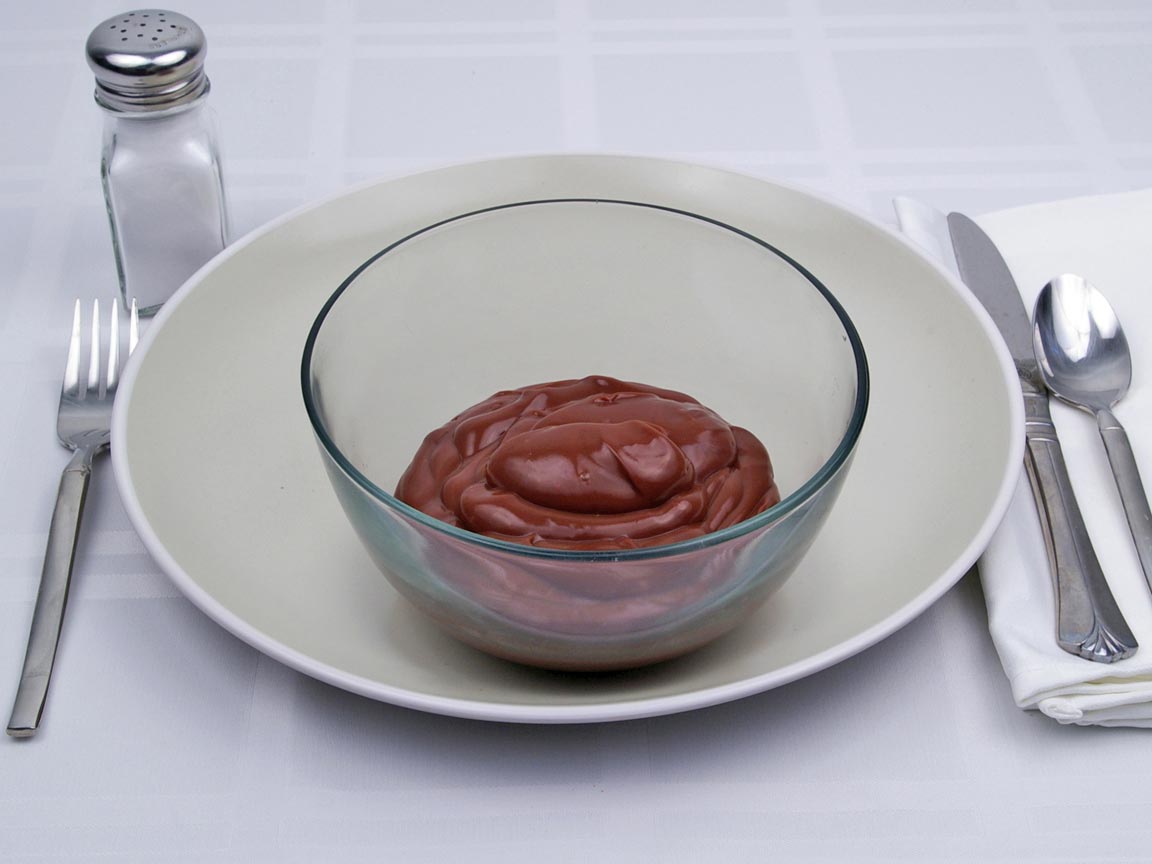 Calories in 198 grams of Chocolate Pudding - (made) Whole Milk
