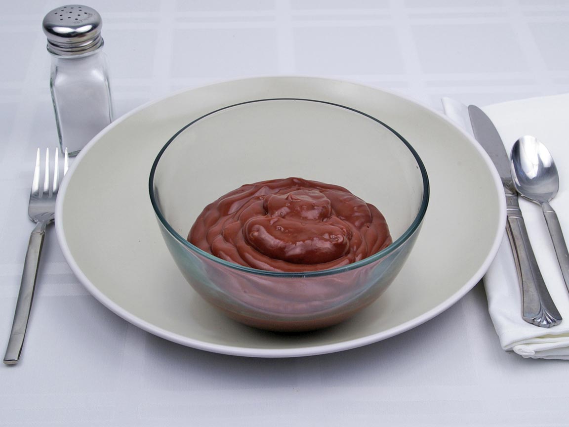 Calories in 255 grams of Chocolate Pudding - Sugar-Free - Non Fat Milk