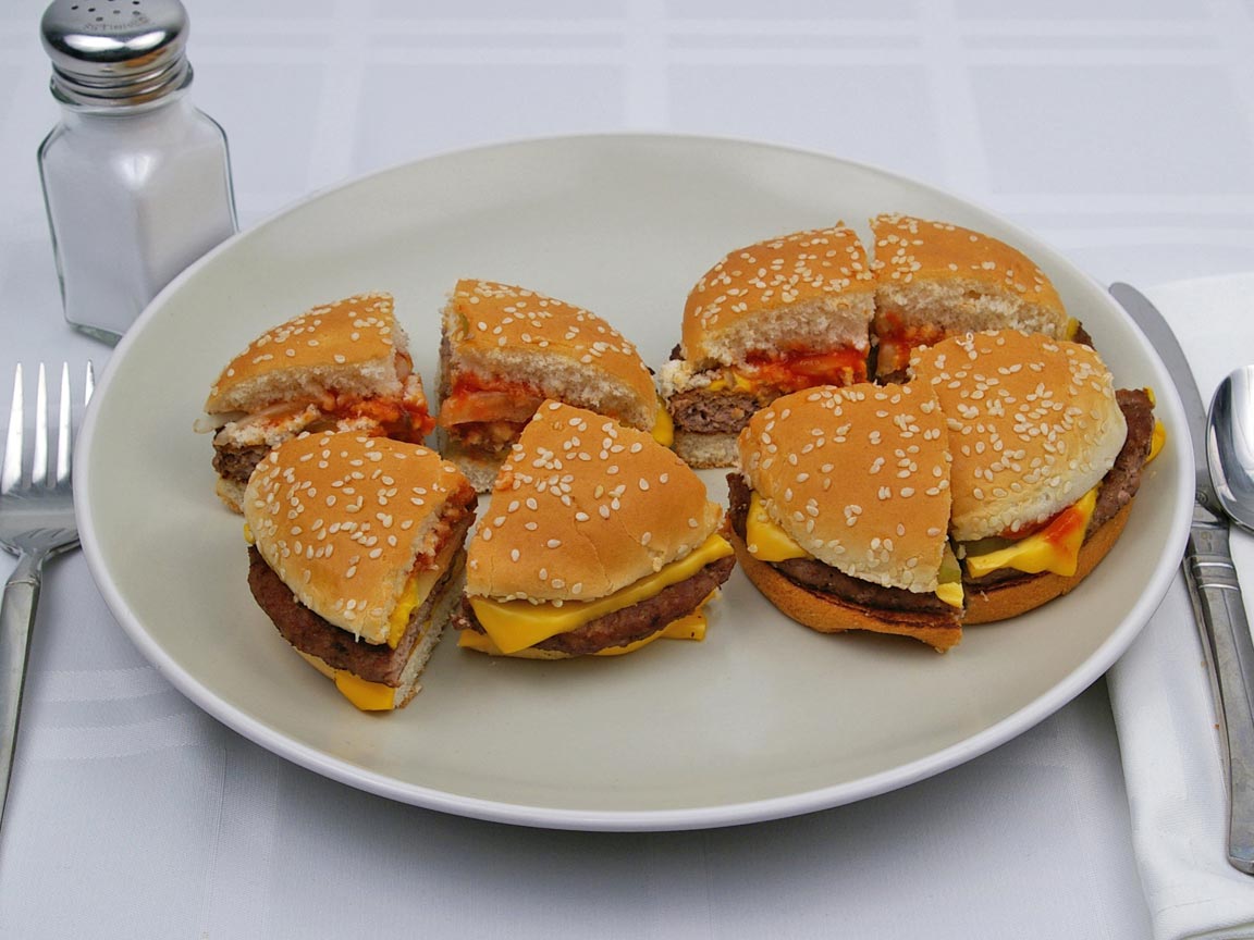 Calories in 2 burger(s) of McDonald's - Quarter Pounder - Cheese 