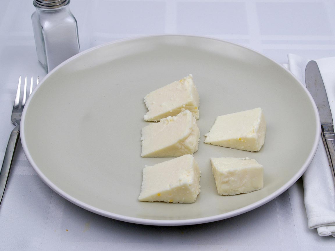 Calories in 141 grams of Mexican Cheese- Queso Fresco
