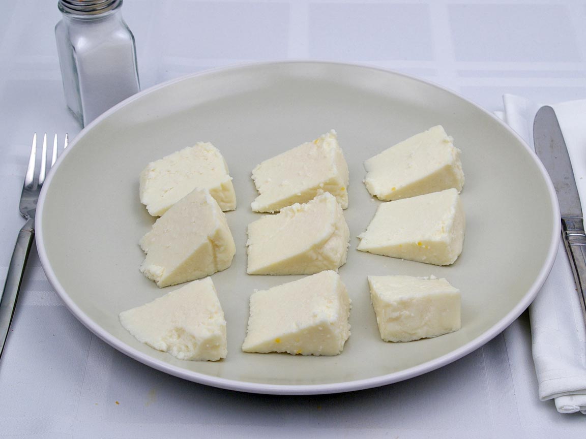 Calories in 255 grams of Panela Cheese
