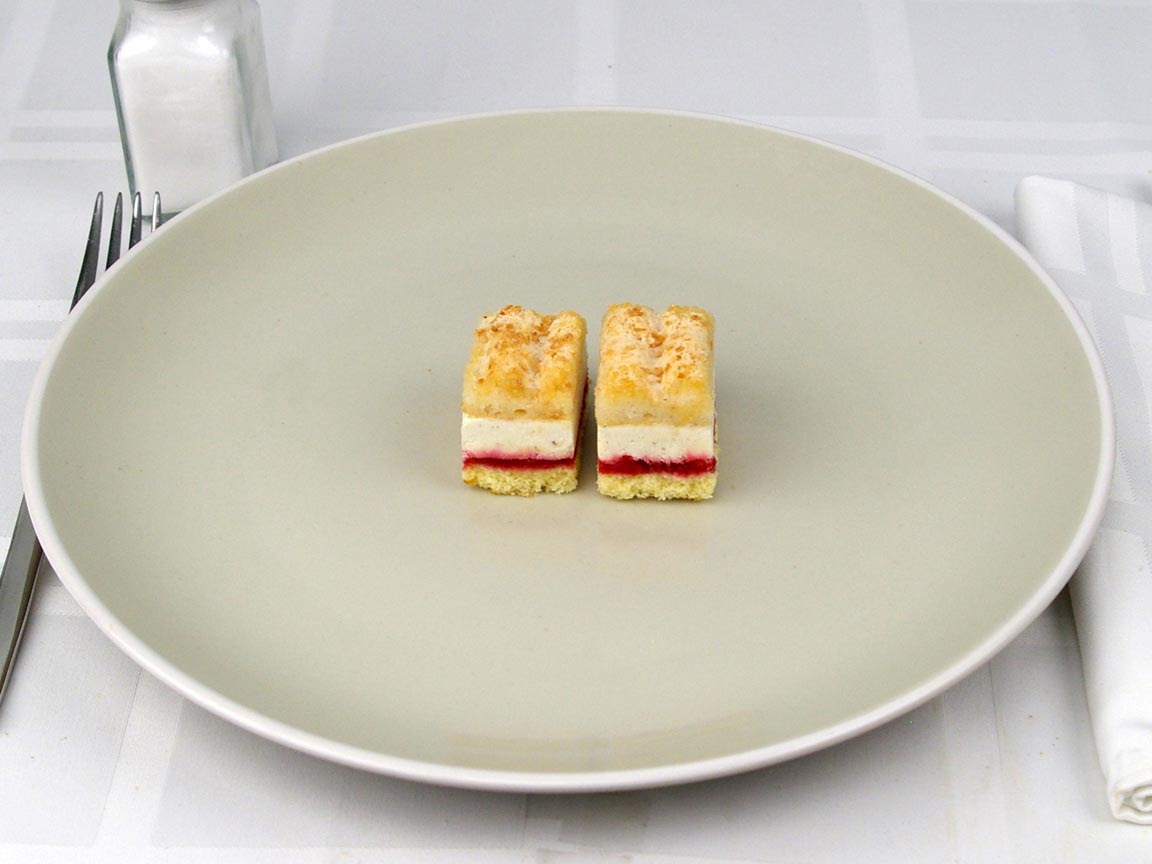 Calories in 2 piece(s) of Raspberry Framboises Cake
