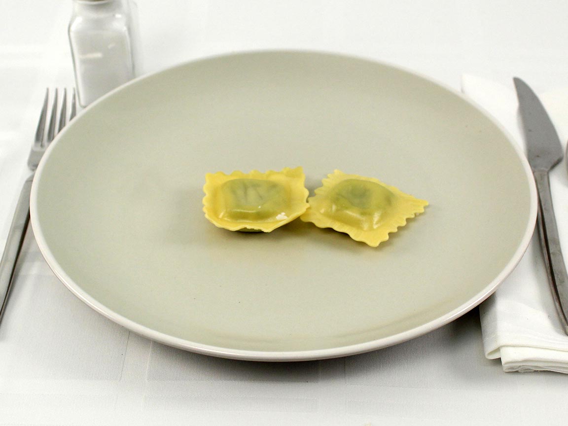 Calories in 4 piece(s) of Spinach Ricotta Ravioli