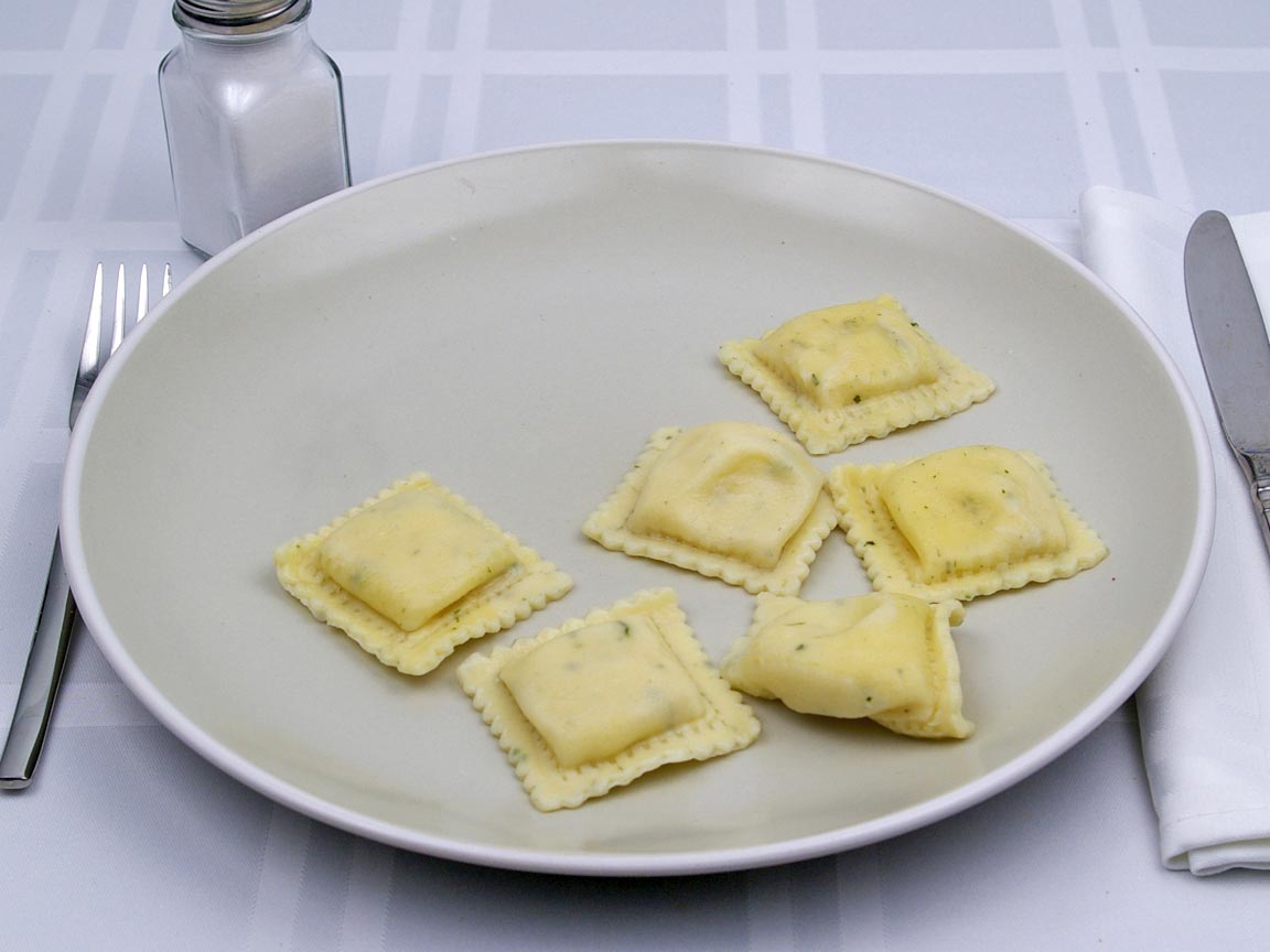 Calories in 96 grams of Ravioli - Five Cheese