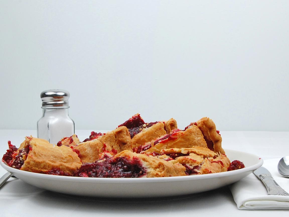 Calories in 8 piece(s) of Razzleberry Pie