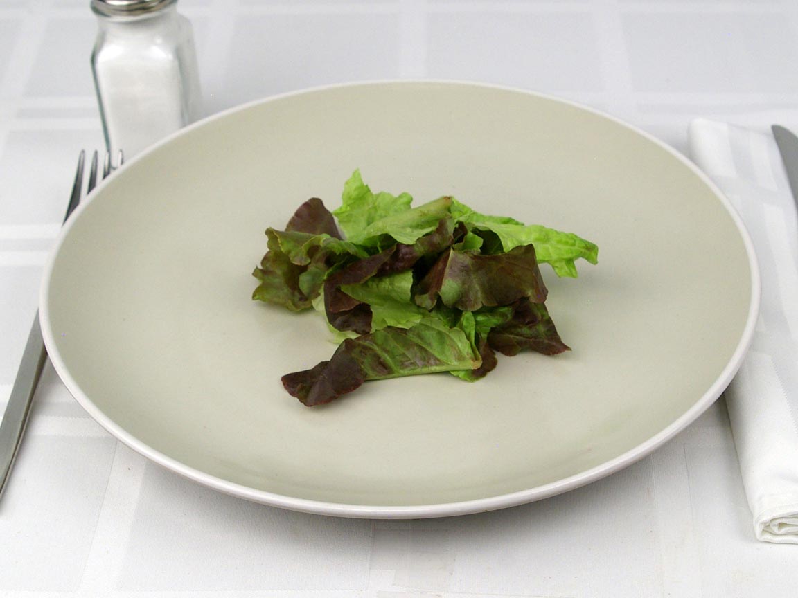 Calories in 0.5 cup(s) of Red Leaf Lettuce