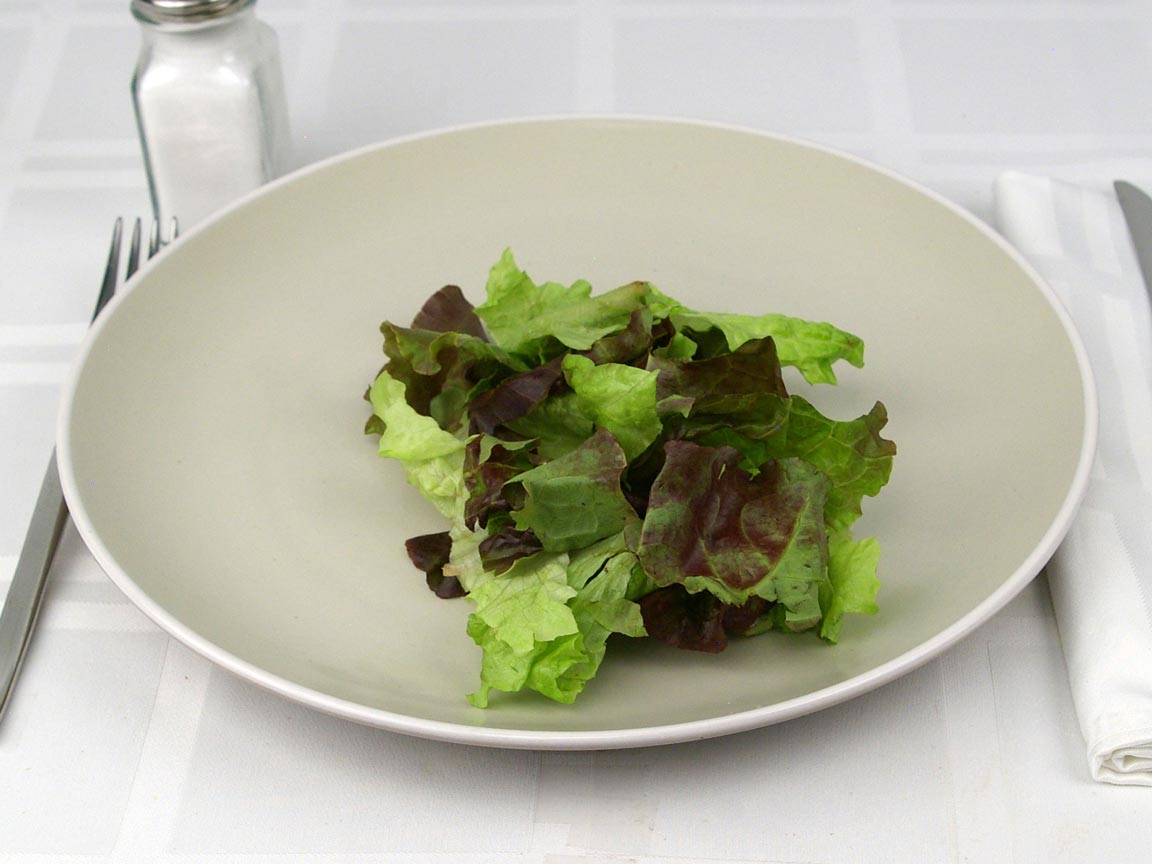 Calories in 1 cup(s) of Red Leaf Lettuce