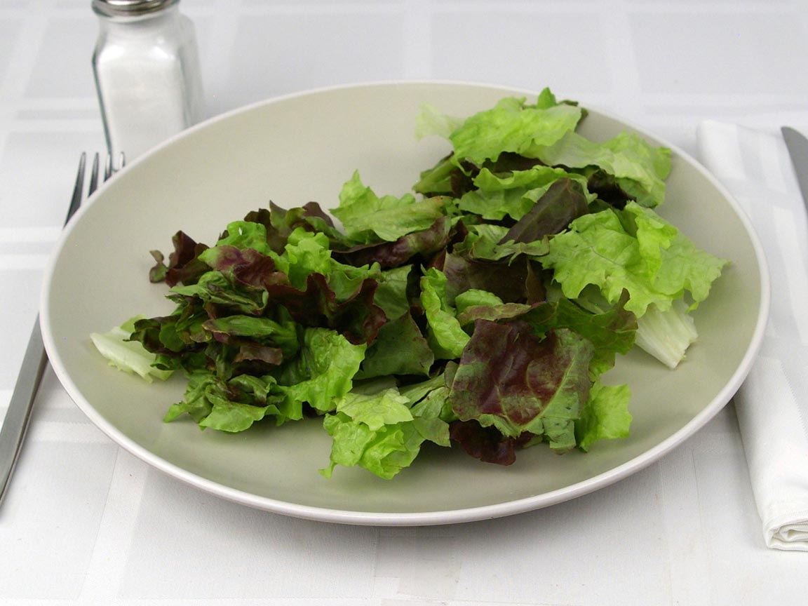 Calories in 2.5 cup(s) of Red Leaf Lettuce