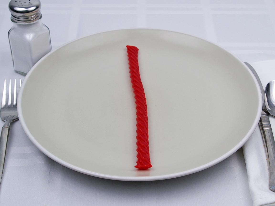 Calories in 1 red vine(s) of Red Vines