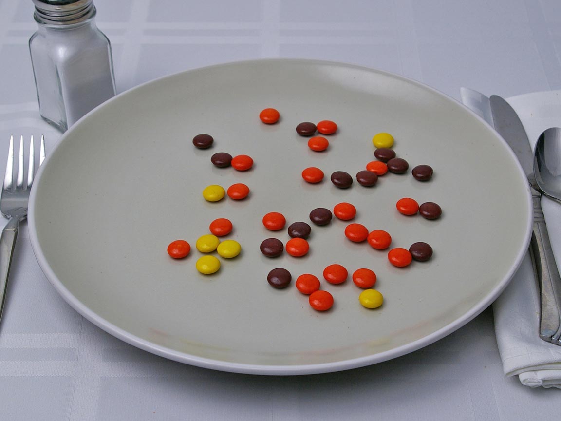 Calories in 31 grams of Reese's Pieces