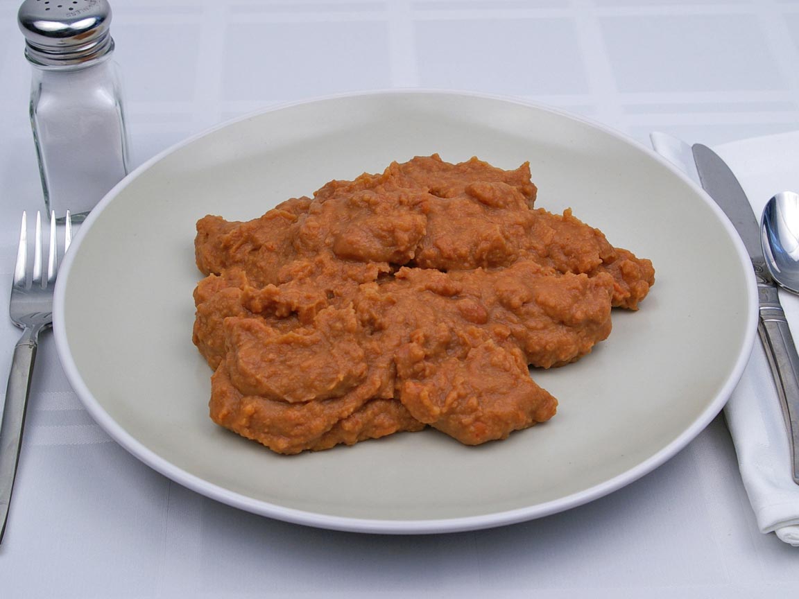 Calories in 2.5 cup(s) of Refried Beans - Canned