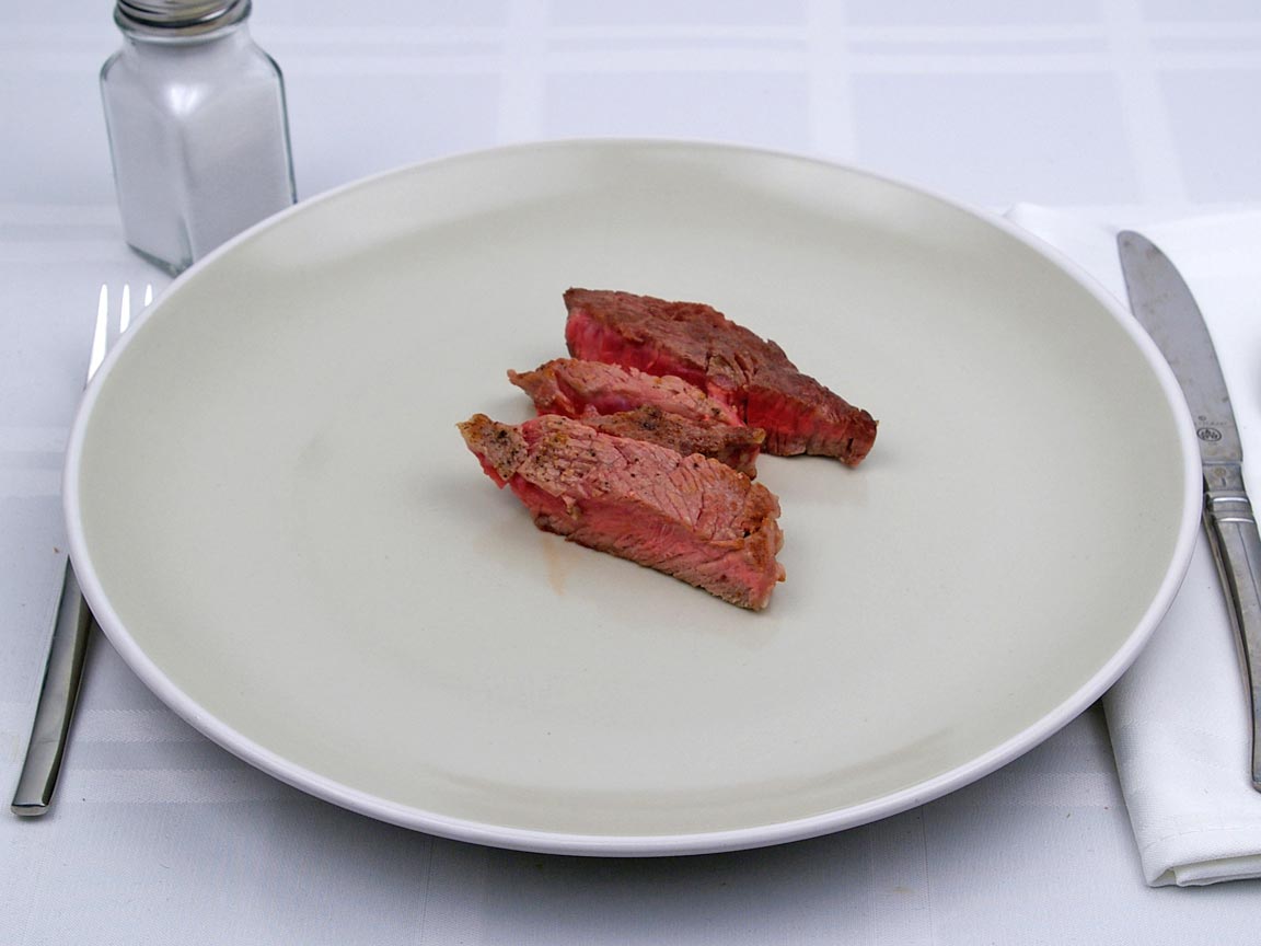 Calories in 85 grams of Rib Eye Steak