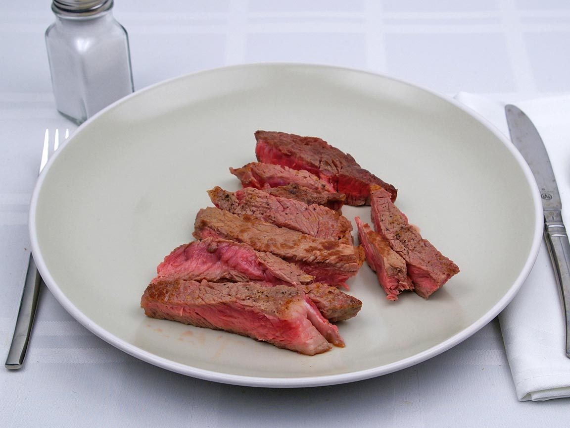Calories in 198 grams of Rib Eye Steak