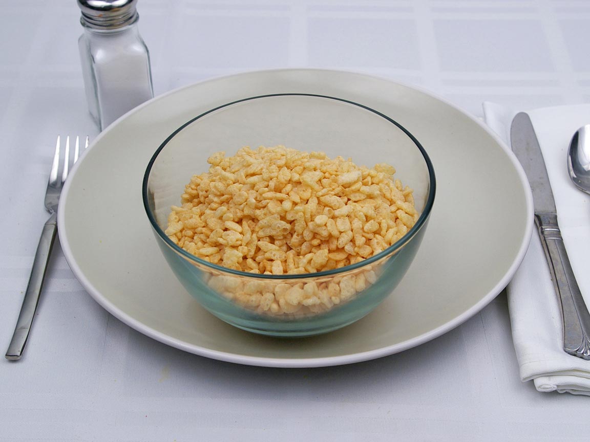 Calories in 2.25 cup(s) of Rice Krispies┬« Cereal