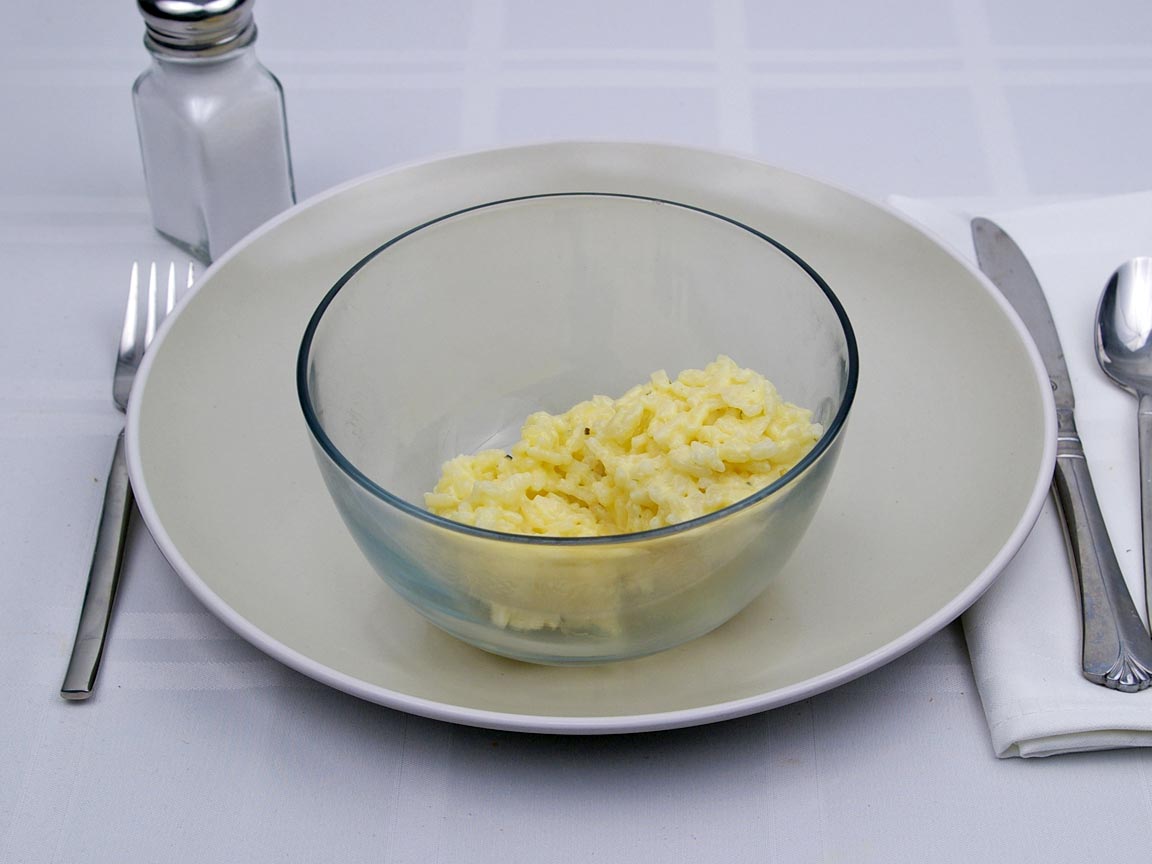 Calories in 0.75 cup(s) of Cheese Risotto