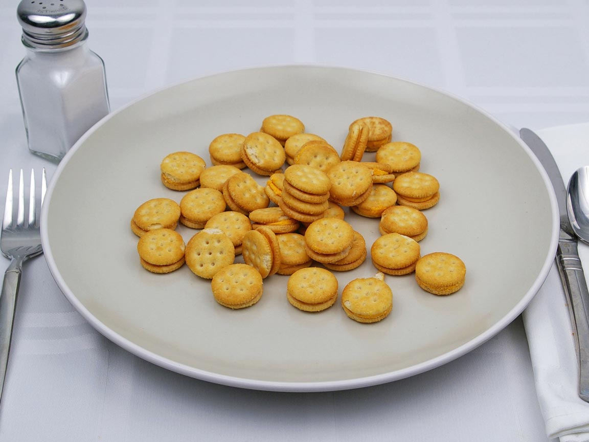 Calories in 76 grams of Ritz Bits Peanut Butter Crackers