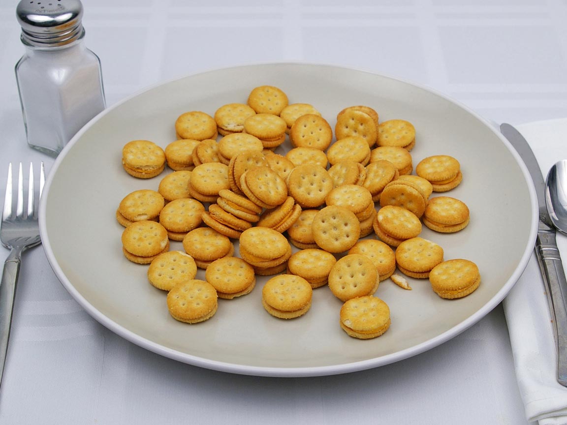 Calories in 119 grams of Ritz Bits Peanut Butter Crackers