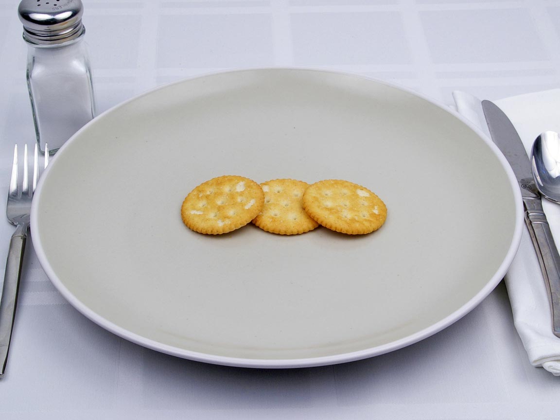 Calories in 3 cracker(s) of Ritz Crackers - Reduced Fat