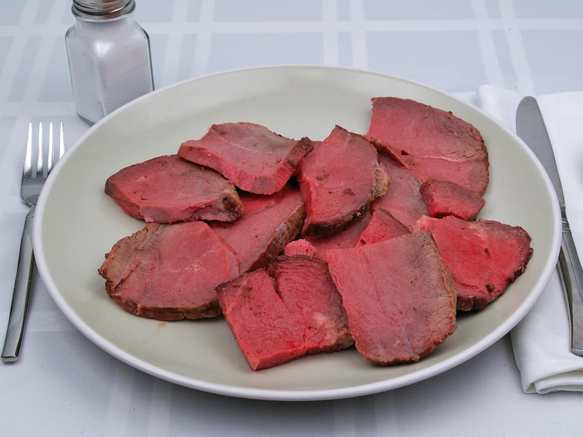 Calories in 340 grams of Roast Beef
