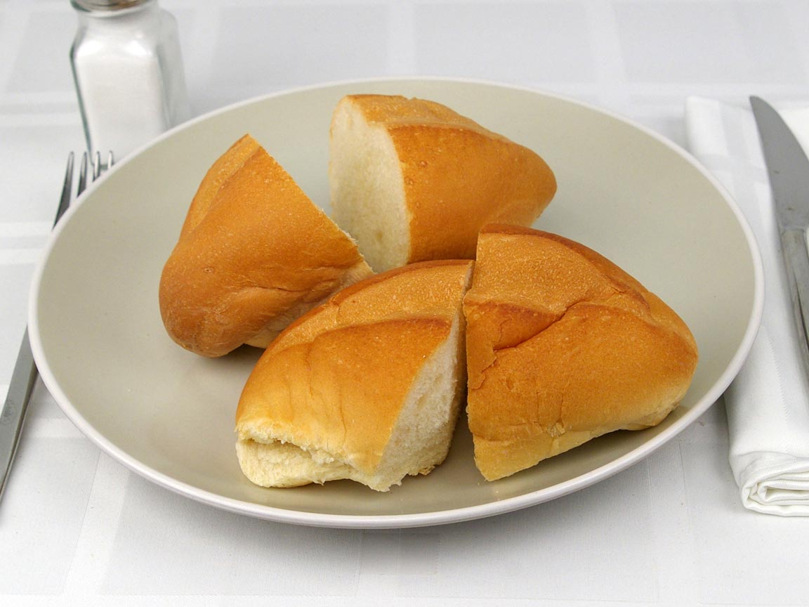Calories in 2 roll(s) of Bread Roll - Large