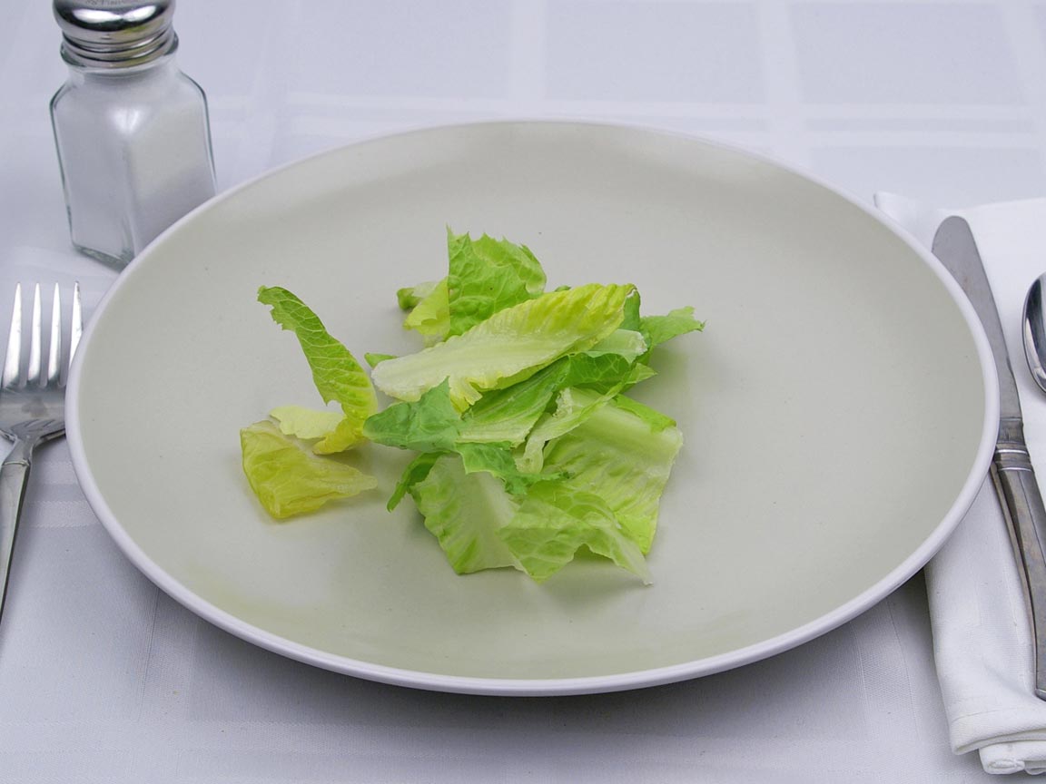 Calories in 28 grams of Romaine Lettuce