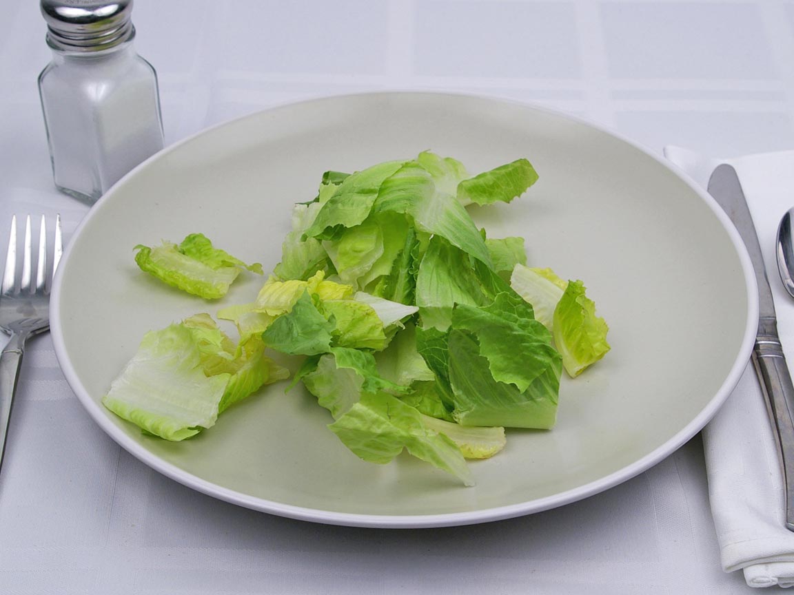 Calories in 56 grams of Romaine Lettuce