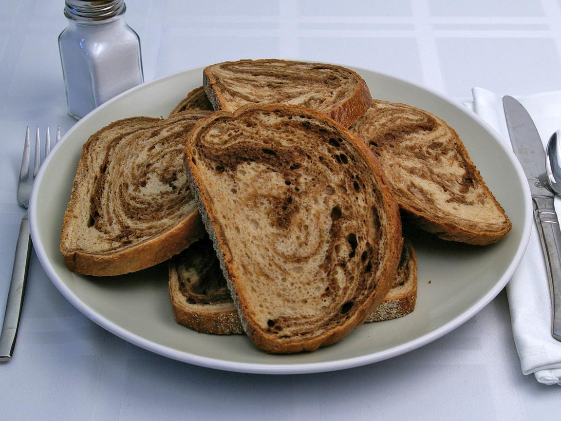 Calories in 7 slice(s) of Rye Bread - Avg