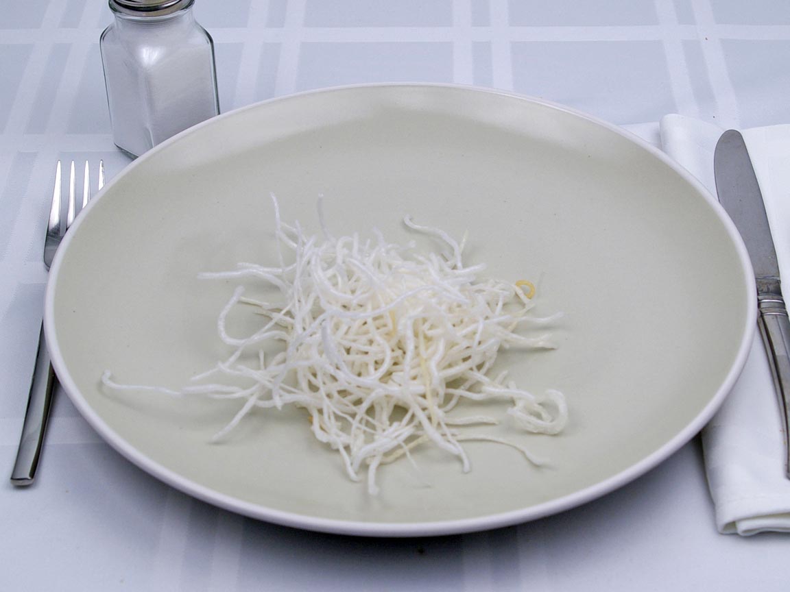 Calories in 12 grams of Saifun Pasta - Bean Threads - Fried