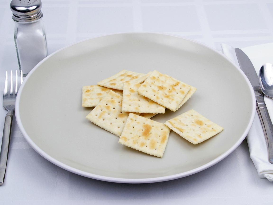 Calories in 10 saltine(s) of Saltine Crackers