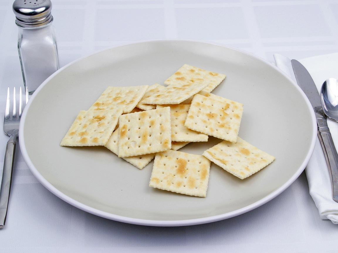 Calories in 15 cracker(s) of Saltine Crackers - Low Salt