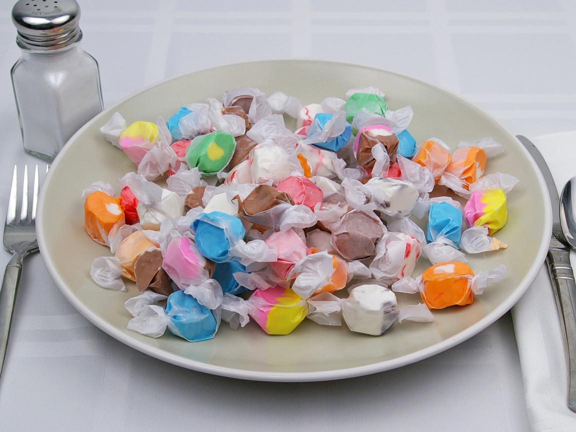 Calories in 50 piece(s) of Saltwater Taffy