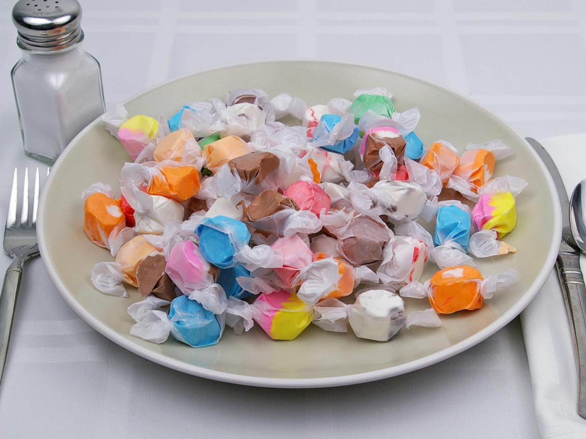 Calories in 55 piece(s) of Saltwater Taffy