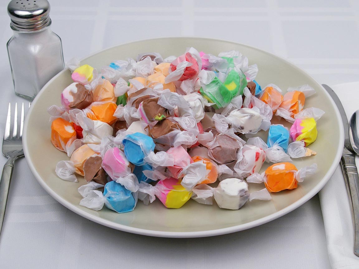 Calories in 65 piece(s) of Saltwater Taffy
