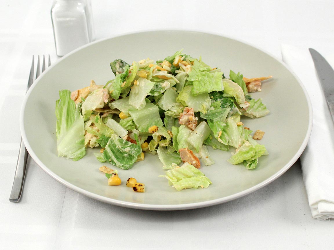 Calories in 0.75 package(s) of Santa Fe Chicken Salad with dressing