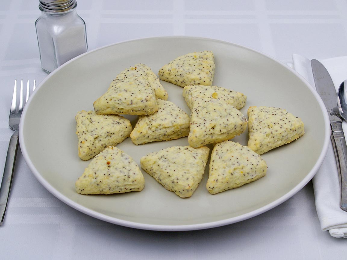 Calories in 11 scone(s) of Mini Scone - Lemon Poppyseed