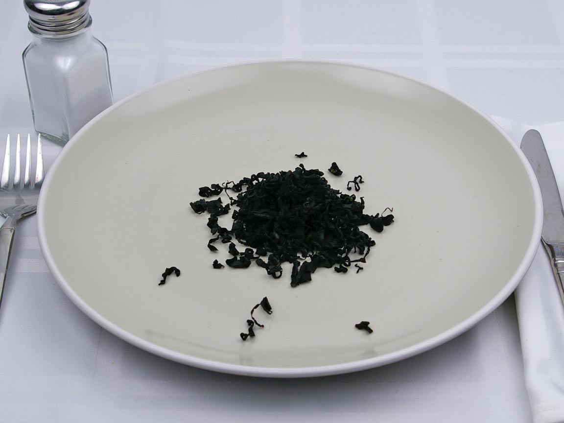 Calories in 4 Tblsp(s) of Seaweed - Dried - Wakame