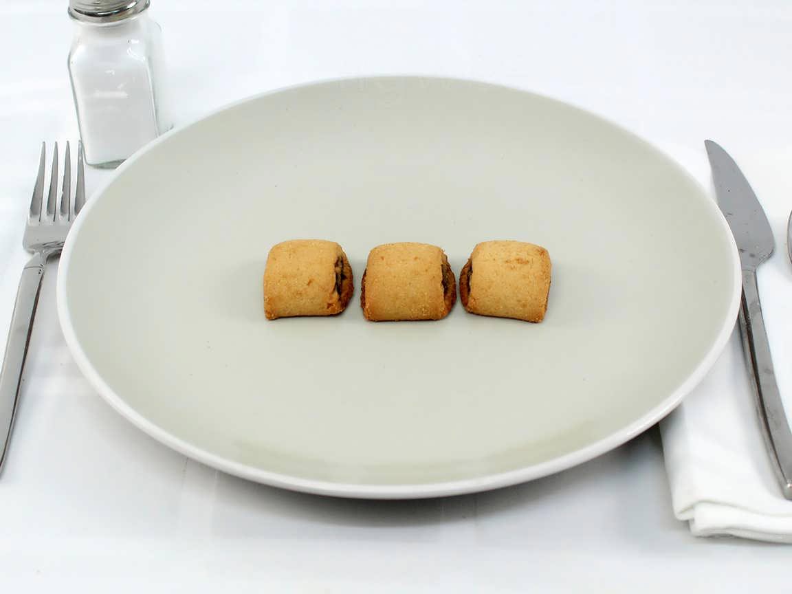Calories in 3 piece(s) of Settembrini Cookies