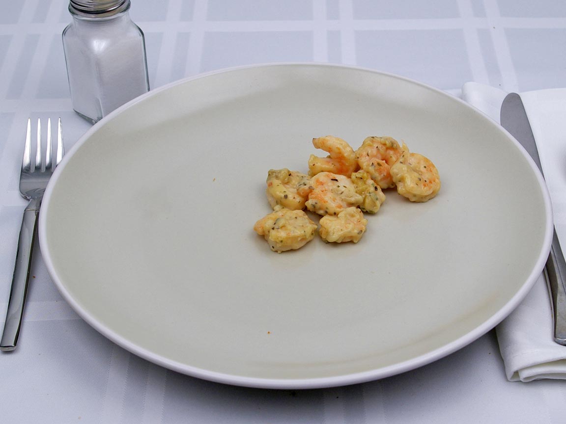 Calories in 56 grams of Shrimp Scampi
