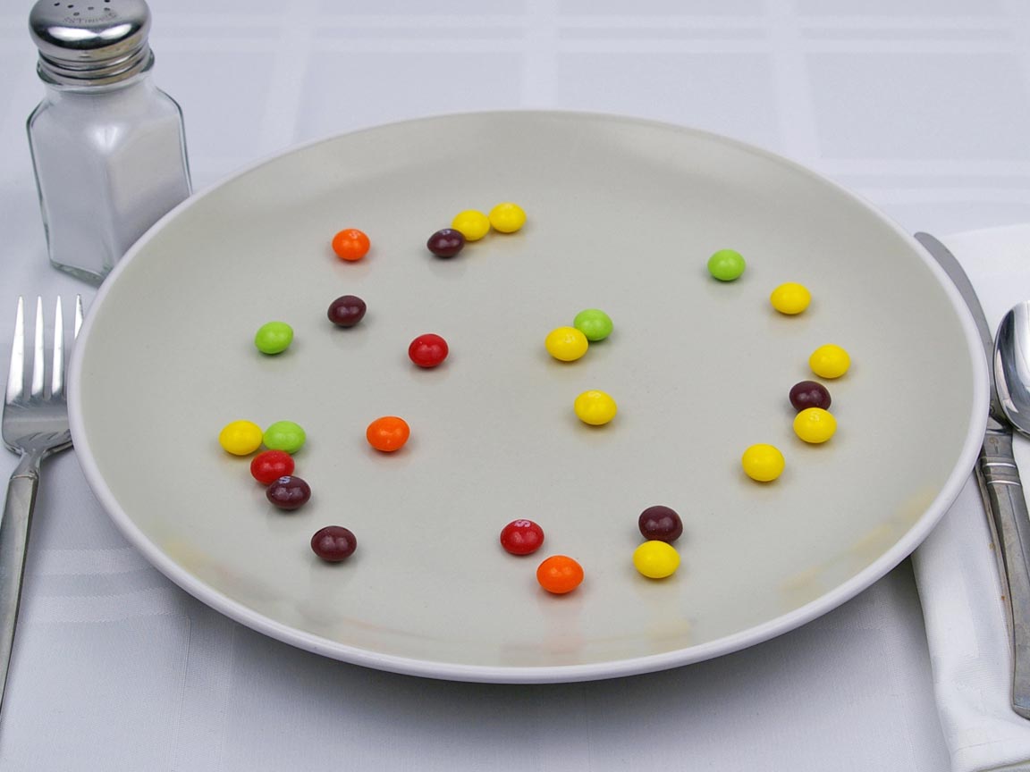 Calories in 28 grams of Skittles