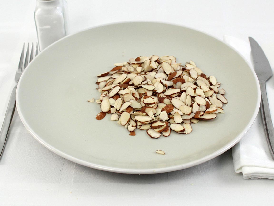 Calories in 56 grams of Sliced Almonds