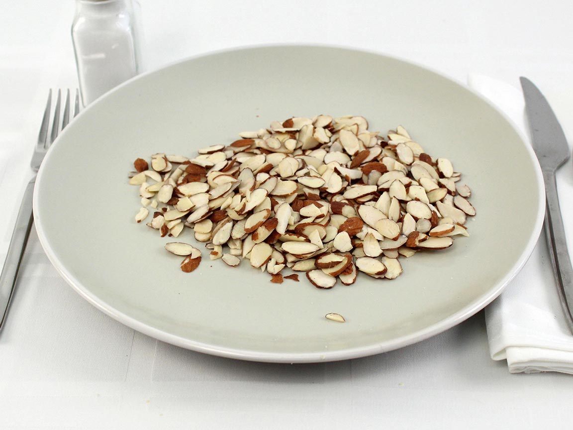 Calories in 70 grams of Sliced Almonds