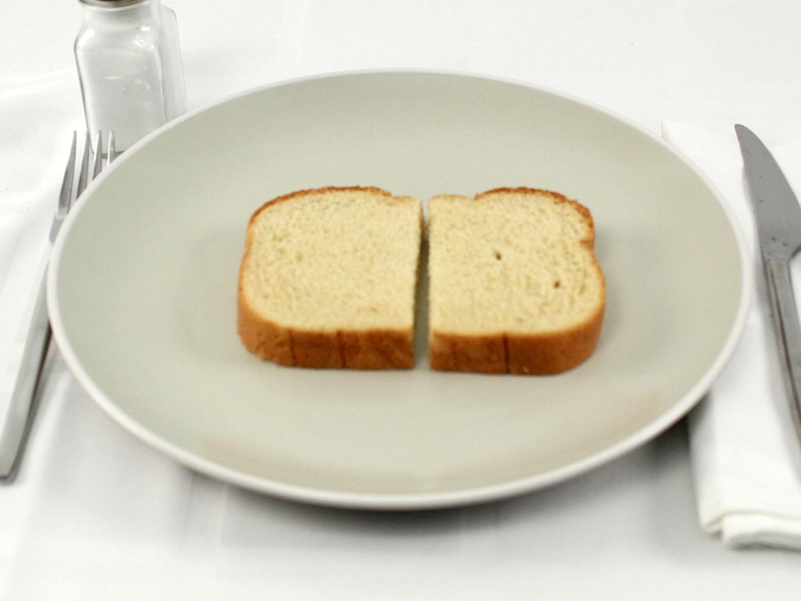 Calories in 1 slice(s) of Thick Sliced Brioche Style Bread