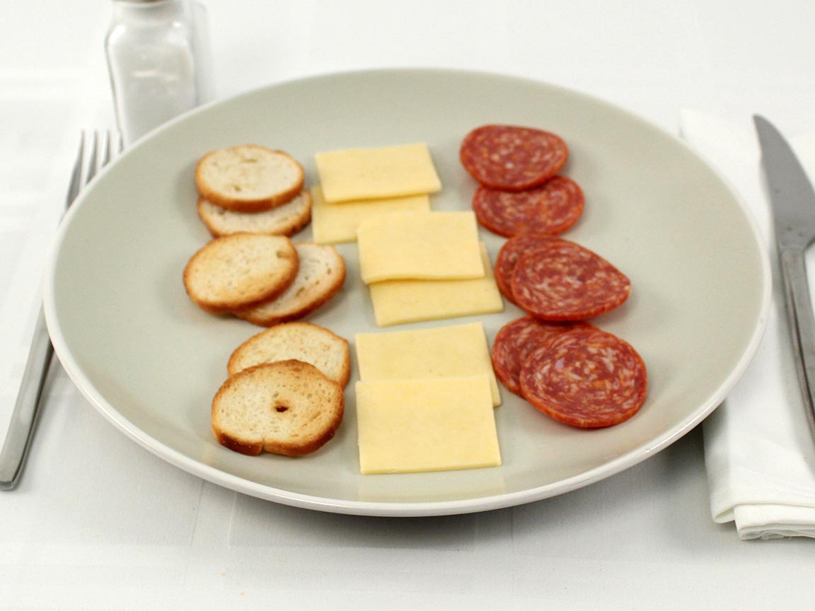 Calories in 1 package(s) of Small Plates Calabrese Salame