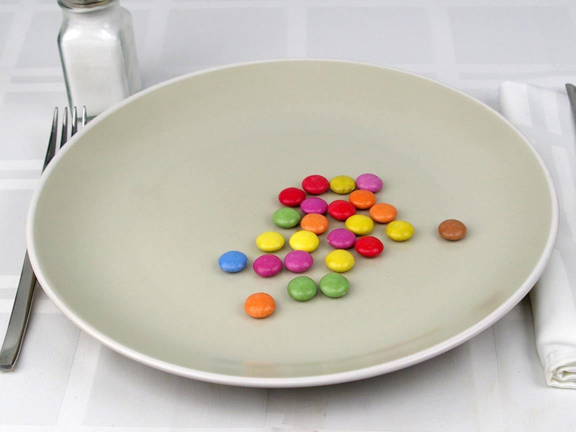 Calories in 0.75 tube(s) of Smarties Chocolate Candy