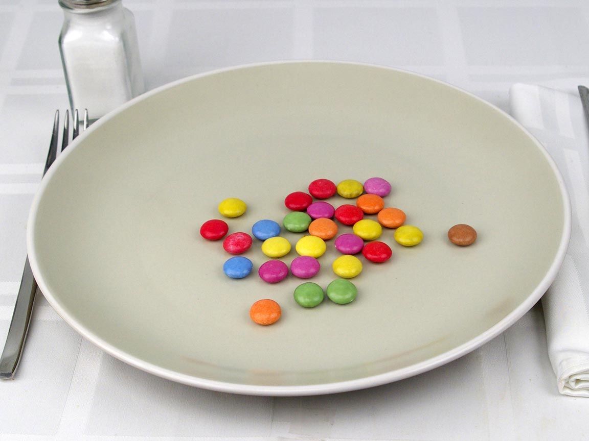 Calories in 0.88 tube(s) of Smarties Chocolate Candy