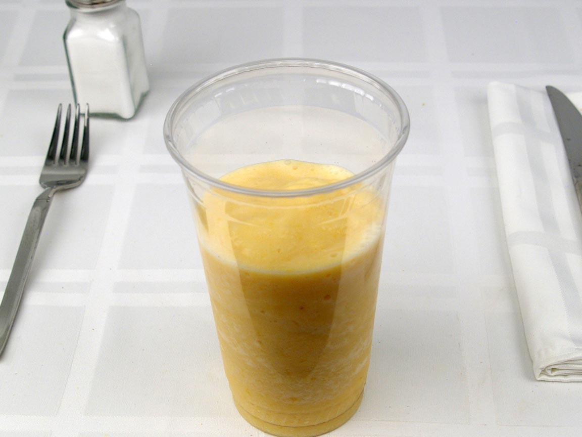 Calories in 0.5 large(s) of Jamba Juice Orange Dream Machine Smoothie