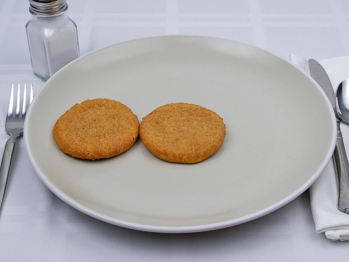 Calories in 2 cookie(s) of Snickerdoodle Cookie